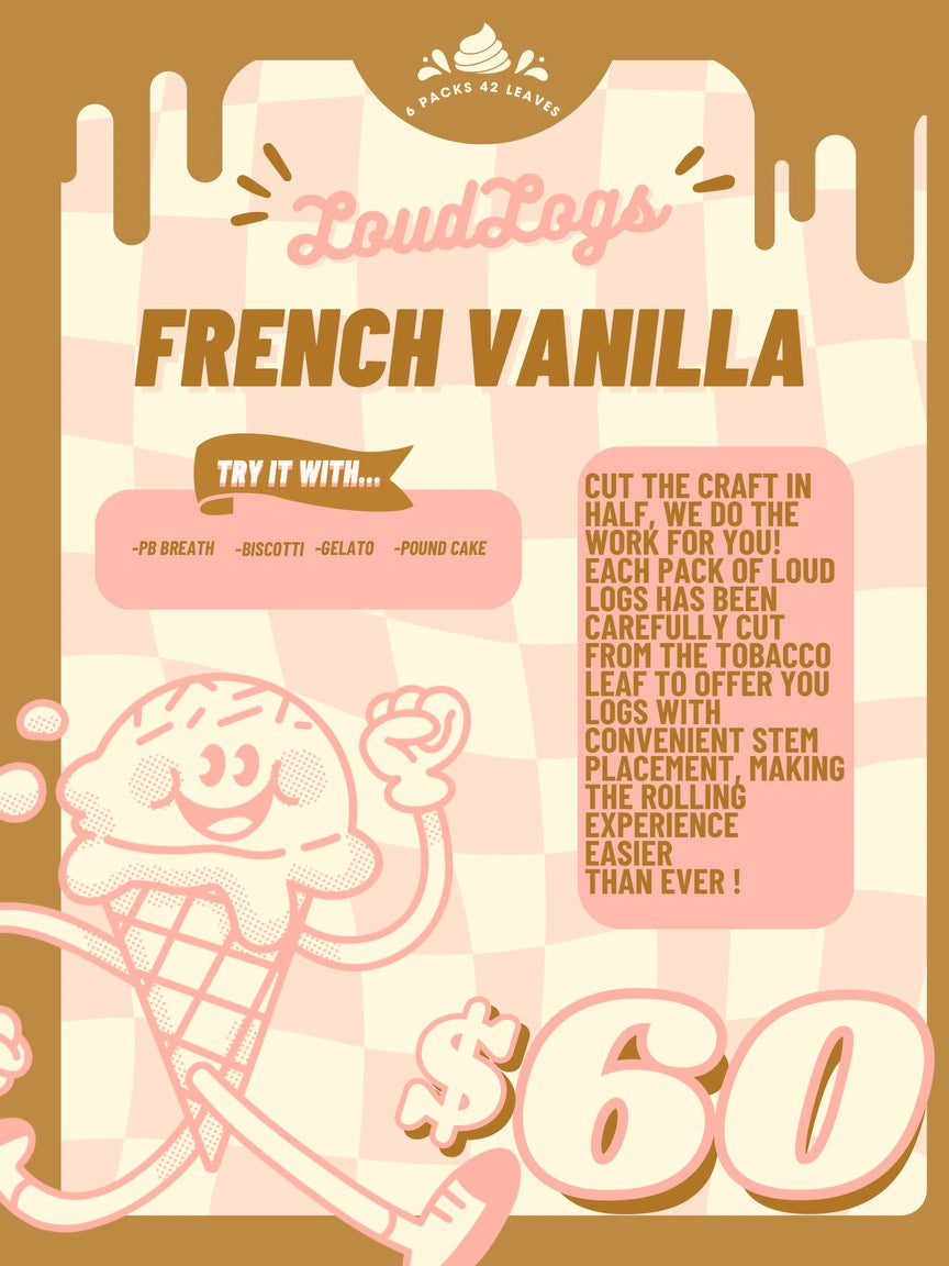 French Vanilla LoudLogs Box(42 Count)
